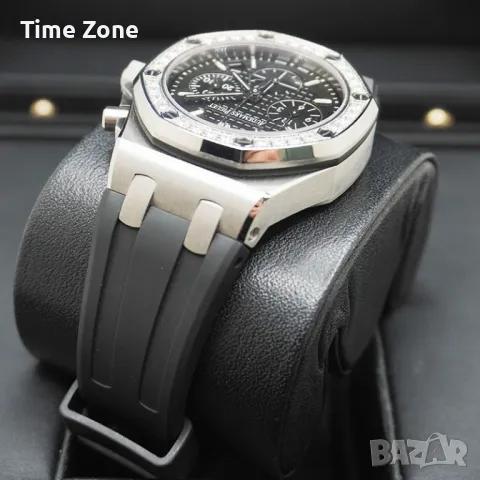 Audemars Piguet Royal Oak Offshore Chronograph 37mm Black Dial Diamond Дамски Различни Варианти, снимка 5 - Дамски - 48183057