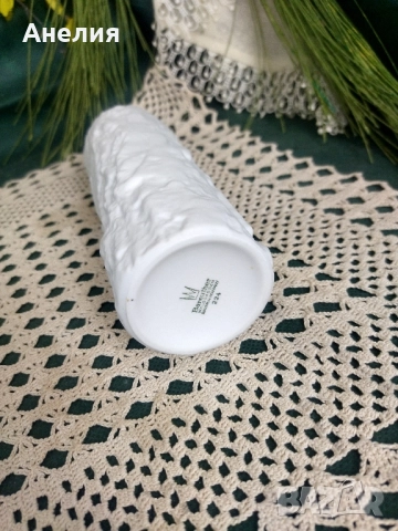 Ваза бисквитен порцелан , снимка 3 - Вази - 52080455
