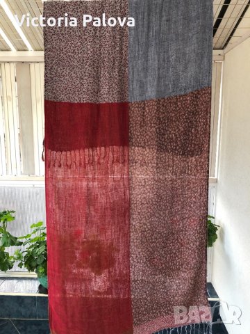 Много красив двоен шал 100% пашмина