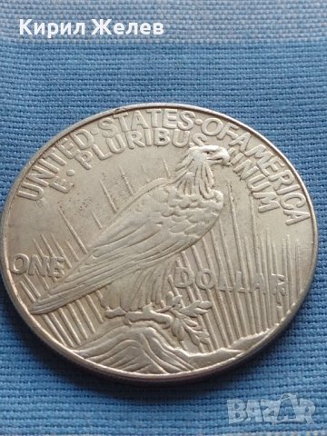 Монета 1 долар 1923г. САЩ РЕПЛИКА на Американския сребърен долар за КОЛЕКЦИЯ 29769, снимка 4 - Нумизматика и бонистика - 42703239