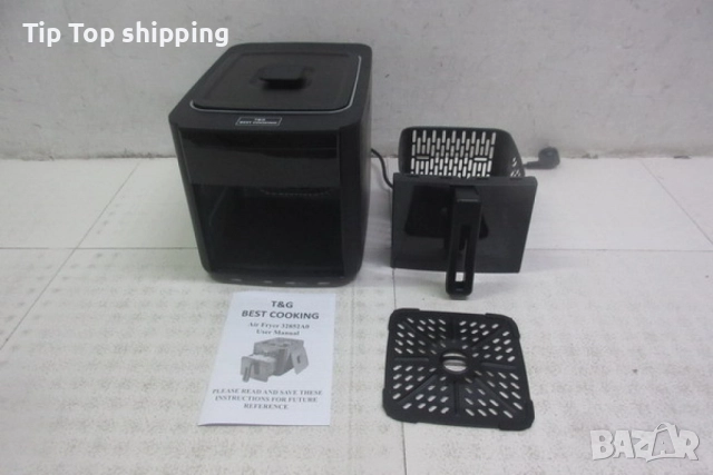 Air Fryer 32852A Две в 1/ 4.3L + top grill - 1500W (NEW), снимка 2 - Фритюрници - 52030840
