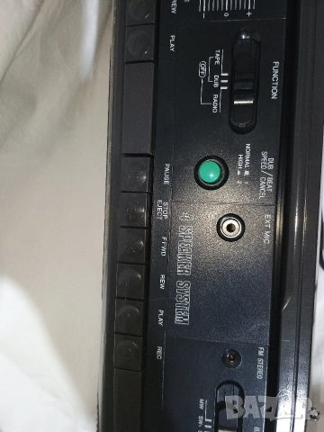 Радиокасетофон SANYO MW 717 AM/FM Stereo Boombox, снимка 6 - Радиокасетофони, транзистори - 52778586