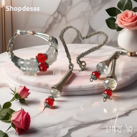 Комплект бижута , снимка 2 - Бижутерийни комплекти - 52741297