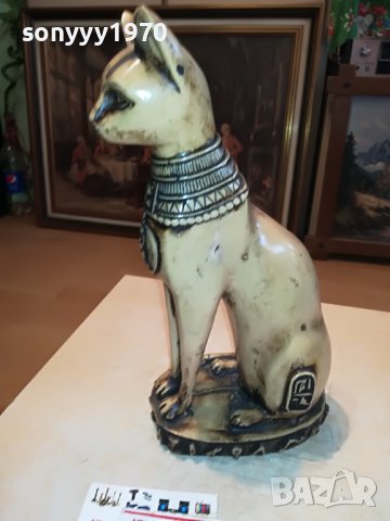 КОТКА СФИНКС ОТ ФРАНЦИЯ 30Х16Х10СМ-2610221539L, снимка 9 - Антикварни и старинни предмети - 38460526