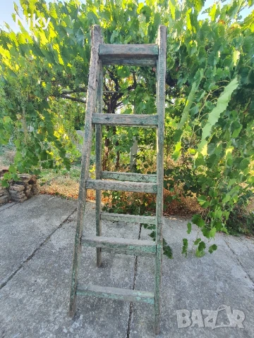 Двойна дървена стълба , снимка 4 - Градински инструменти - 51301286