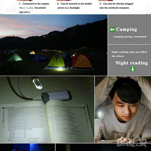 Универсална USB LED Лампа-крушка за лаптоп-телефон-таблет и др. , снимка 3 - Лаптоп аксесоари - 30354346