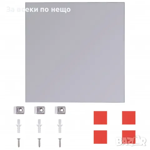 Огледални плочки без рамки, стъкло, 8 бр, 20,5 см Код P530, снимка 2 - Огледала - 50279630