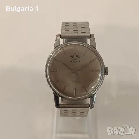 Швейцарски мъжки ръчен часовник Mofa Geneve 21jewels, снимка 3 - Мъжки - 55944032