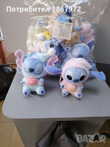 Labubu Stitch, Лабубу Стич Ключодържател, снимка 3 - Плюшени играчки - 51502102