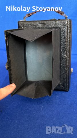 Голям мехов фотоапарат, снимка 6 - Антикварни и старинни предмети - 42756201