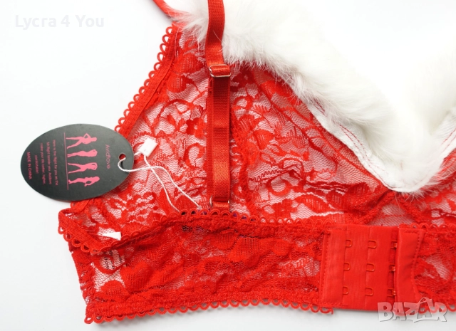 Avidlove L дамски комплект червено дантелено бельо, снимка 9 - Бельо - 52240044