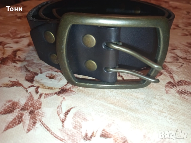 Нов Мъжки Колан Изцяло от Естествена Кожа 100см., снимка 2 - Колани - 52675782