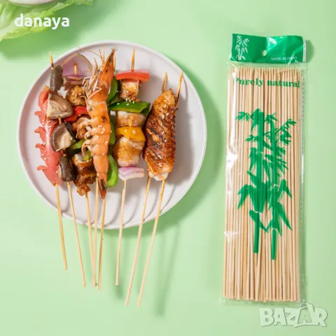 5531 Бамбукови шишчета за скара и барбекю, 2 мм