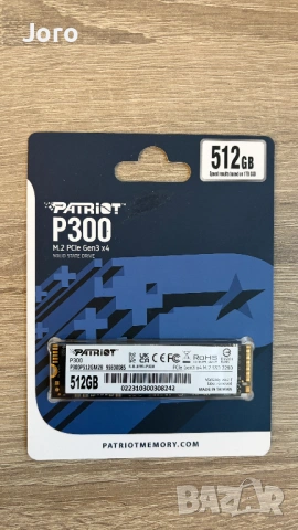 *Нови* SSD Дискове NVMe PCIe Gen3x4 PATRIOT P300 512GB