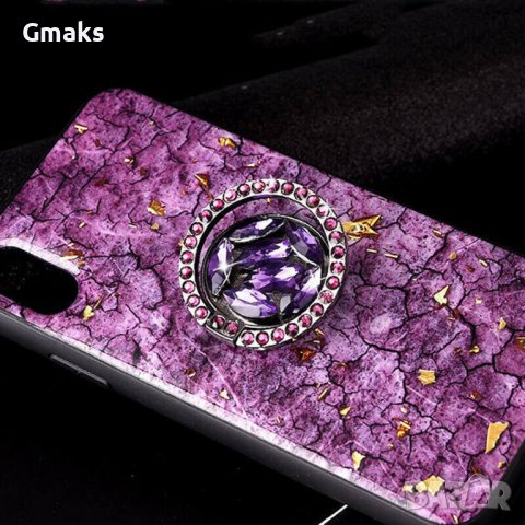 Луксозен кейс с камъни и холдър Huawei P40 Pro и P40 Lite 5G, снимка 8 - Калъфи, кейсове - 42166515