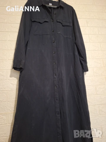 СТРАХОТНА ДЪЛГА ДЪНКОВА РОКЛЯ 2XL, снимка 2 - Рокли - 51241300