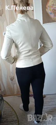 Дамско яке от естествена кожа , снимка 3 - Якета - 47789626