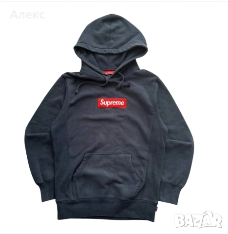 supreme Boxlogo Hoodie Navy Red Fw16 
