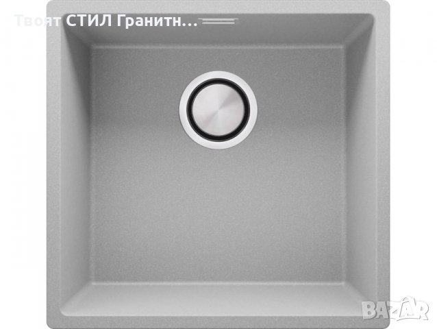 Кухненска Мивка от Гранит модел Лондон Слим 460 x 440 мм - сив