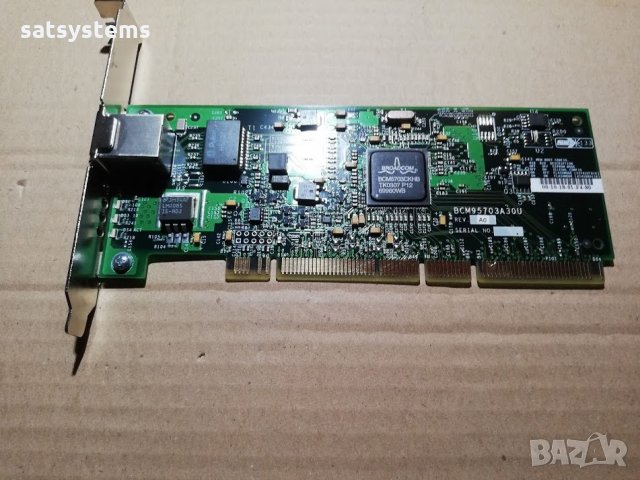 PCI-X Gigabit Lan Card Broadcom BCM95703A30U, снимка 5 - Мрежови адаптери - 31943796