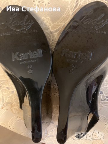 Уникални нови черни силиконови Kartell сандали на платформа , снимка 7 - Сандали - 36967450