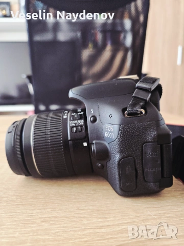Като НОВ! Canon EOS 600D + Обектив 18-55mm IS II – Пълен комплект, снимка 3 - Фотоапарати - 54243458