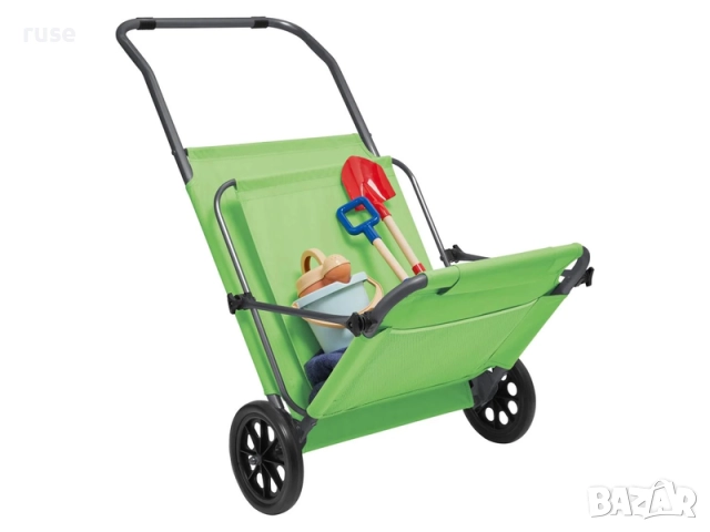 НОВ! Сгъваем шезлонг със сенник и колела за транспортиране, снимка 4 - Градински мебели, декорация  - 52402721