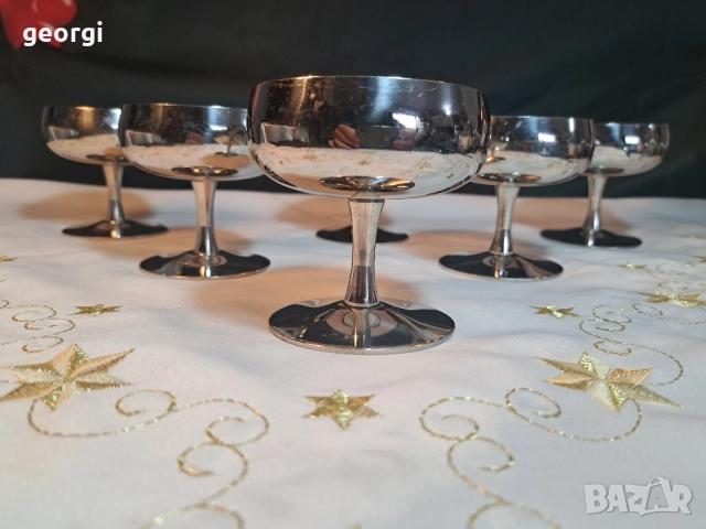 Маркови италиански чаши за сладолед/десерт MEPRA от неръждаема стомана 29/4