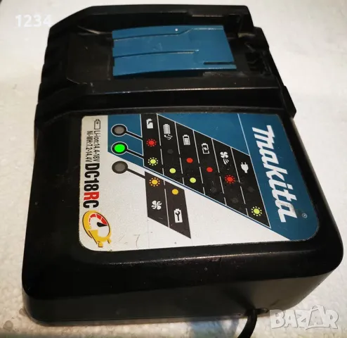 зарядно MAKITA DC18RC за литиево йонни батерии от 7,2 до 18 волта, снимка 2 - Други инструменти - 48396496