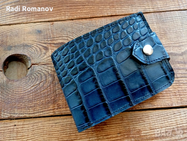Ръчно изработен мъжки кожен портфейл , снимка 7 - Портфейли, портмонета - 54180062