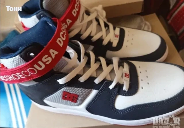 DC USA ORIGINAL Нови Мъжки Маратонки Изцяло от Естествена Кожа 