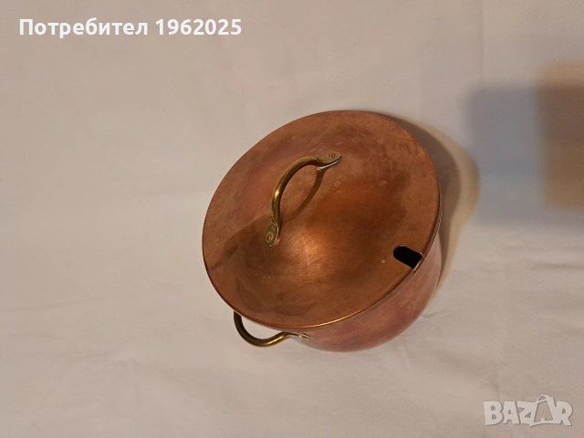 Месингови Тенджера и кутия, снимка 4 - Колекции - 53926662