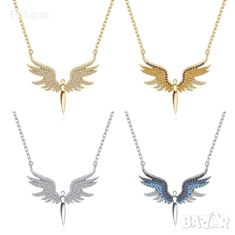 Нежно дамско колие с висулка феникс с камъни  , снимка 7 - Колиета, медальони, синджири - 52889134