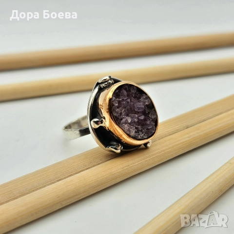 Сребърен пръстен: "Елин", снимка 2 - Пръстени - 52632605