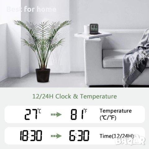 LIORQUE Дигитален часовник с термометър и аларми, снимка 6 - Друга електроника - 42073141