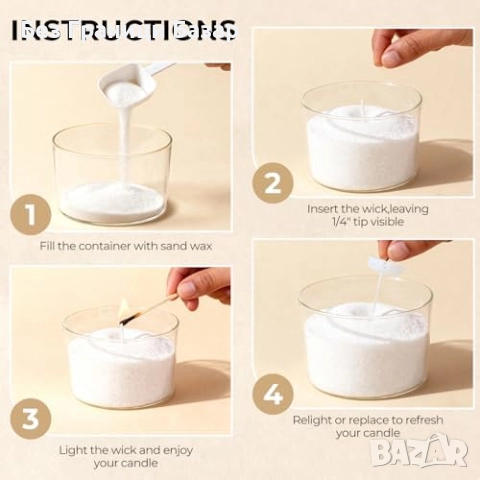 Нов Ароматен комплект за свещи с фитили и буркан за ръчна изработка, снимка 5 - Други - 52742483