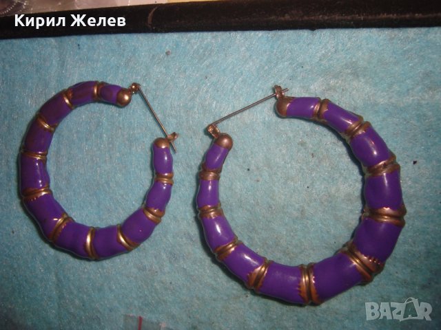 КРАСИВИ СТИЛНИ РЕТРО - АРТ ОБЕЦИ МЕСИНГ ЛАК ВИНТИДЖ 27072, снимка 5 - Обеци - 35032503