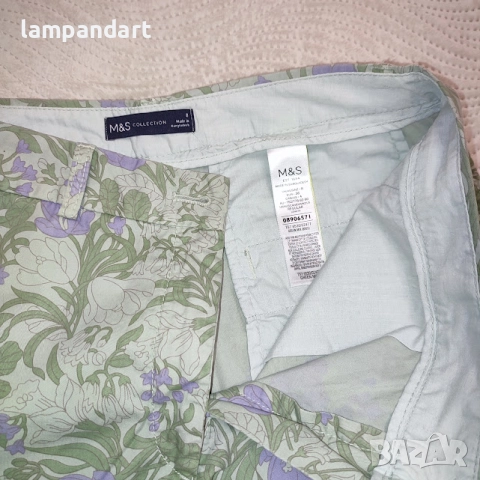 Дънков панталон в светло зелено, снимка 2 - Панталони - 52588059