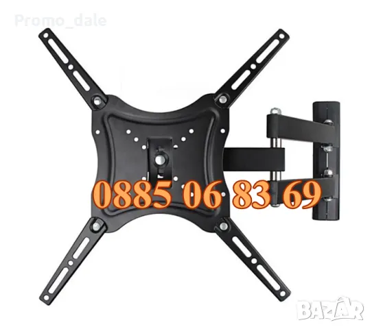 Въртяща стойка за телевизор за стена 14-55" инча, подвижна стойка до 50кг, снимка 4 - Стойки, 3D очила, аксесоари - 49383267