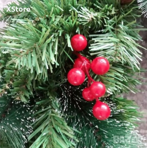 Голям коледен венец за декорация, 45 см. , снимка 4 - Декорация за дома - 52440550