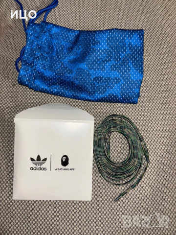 Нови обувки на ADIDAS STAN SMITH BAPE ABC CAMO, снимка 9 - Спортни обувки - 52486121
