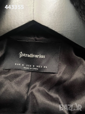 Късо кожено палто на Stradivarius, снимка 3 - Палта, манта - 51866657