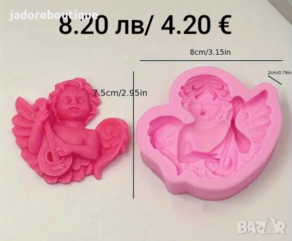 Силиконов молд ангелчета различни видове молдове ангели, снимка 2 - Форми - 33948265