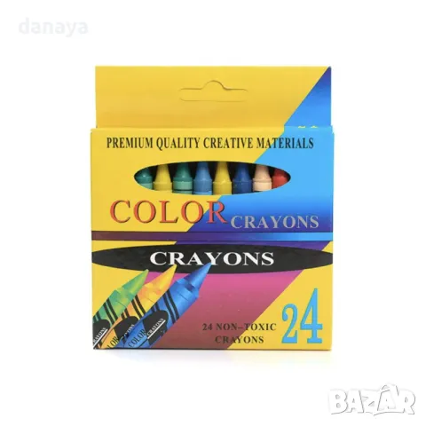5880 Цветни пастели за деца, 24 броя