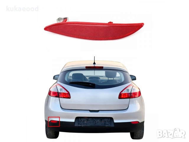 Рефлектор за задна броня на Renault Megane 3, снимка 3 - Части - 54105529
