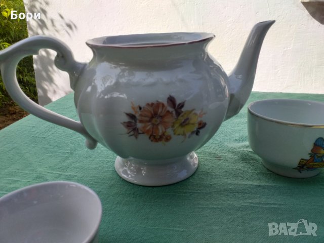Български порцелан чинии,кана,купа, снимка 10 - Чинии - 34244475