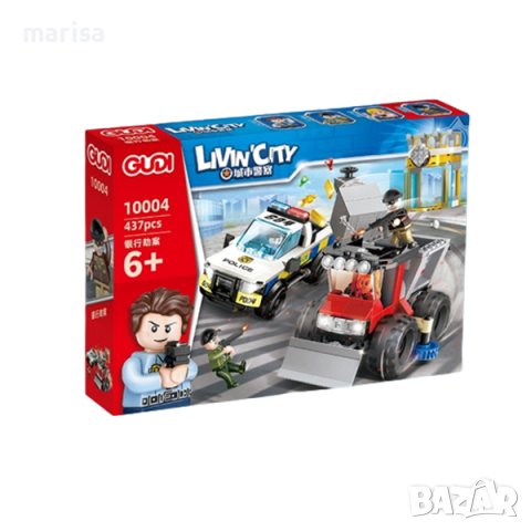 Конструктор Банков обир Gudi, тип лего, 437 елемента Код: 10004-10004