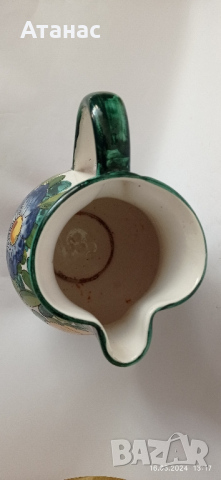 Декоративна порцеланова кана,жардениера, снимка 2 - Декорация за дома - 44797410