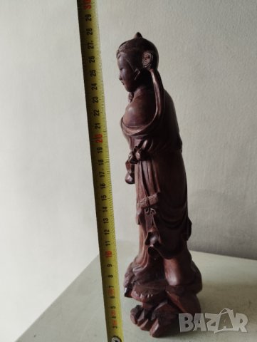 стара дървена статуетка, снимка 3 - Други ценни предмети - 42166089