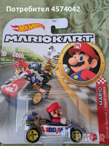 Hot Wheels Mario Kart, снимка 2 - Коли, камиони, мотори, писти - 54316953